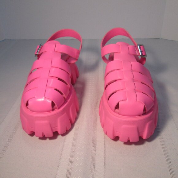 Steve Madden Echo Fisherman Sandal Hot Pink Sz 7 - Picture 2 of 11